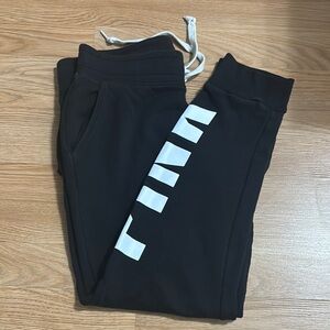 PINK Victoria's Secret Black and White Track Pants‎